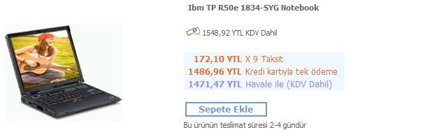  -_-En Çok Satılan Dizüstü Bilgisayarlar (bazı internet mağazalarında)-_-