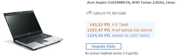  -_-En Çok Satılan Dizüstü Bilgisayarlar (bazı internet mağazalarında)-_-