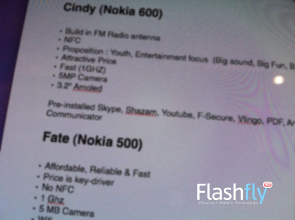 1 GHz işlemcili ve Symbian Belle destekli Nokia 500 Fate'in görselleri yayınlandı