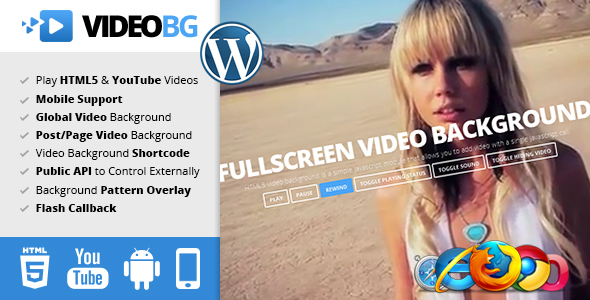  HTML5 Video Background WordPress Plugin