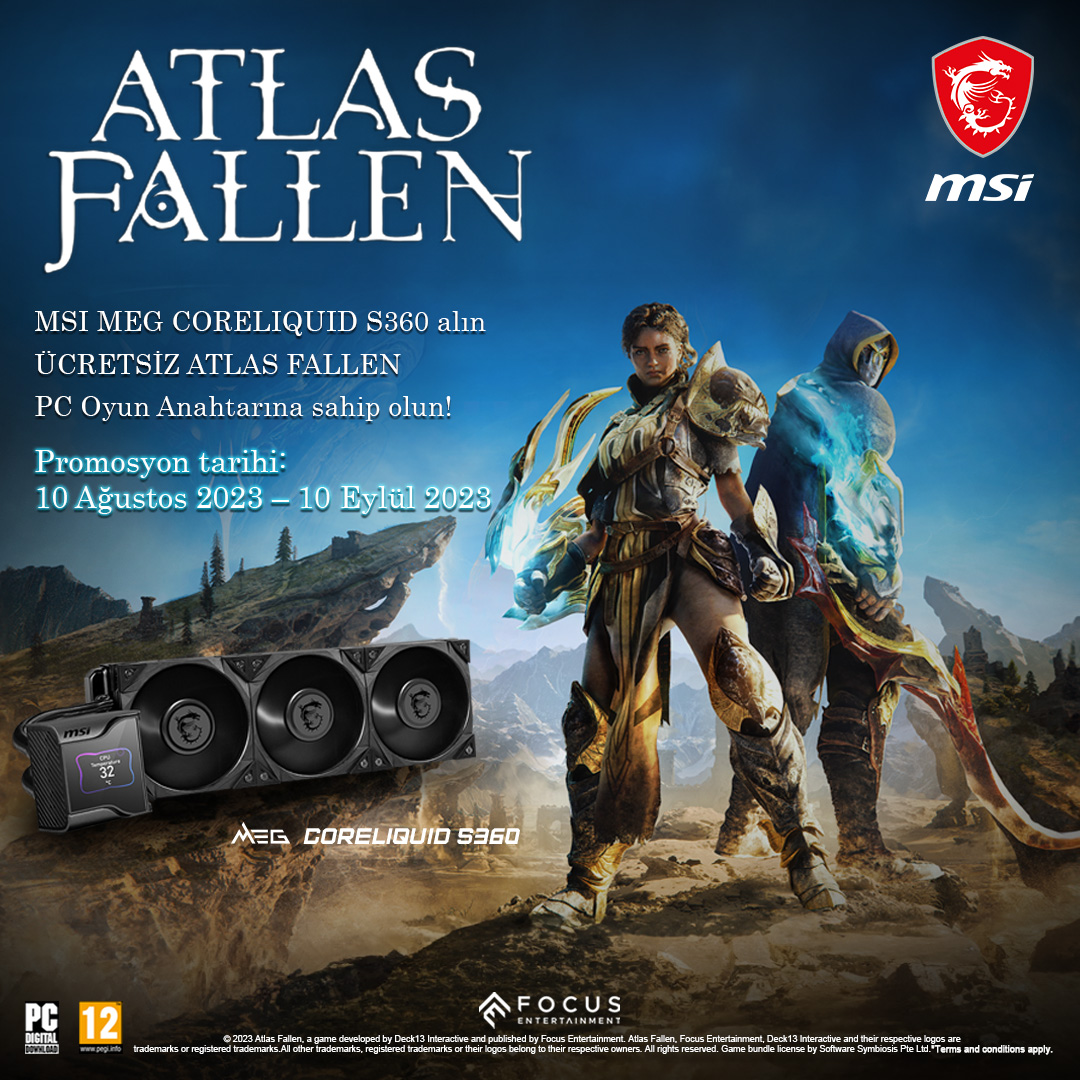 MSI Sıvı Soğutma Alanlara ATLAS FALLEN Oyunu Hediye! 