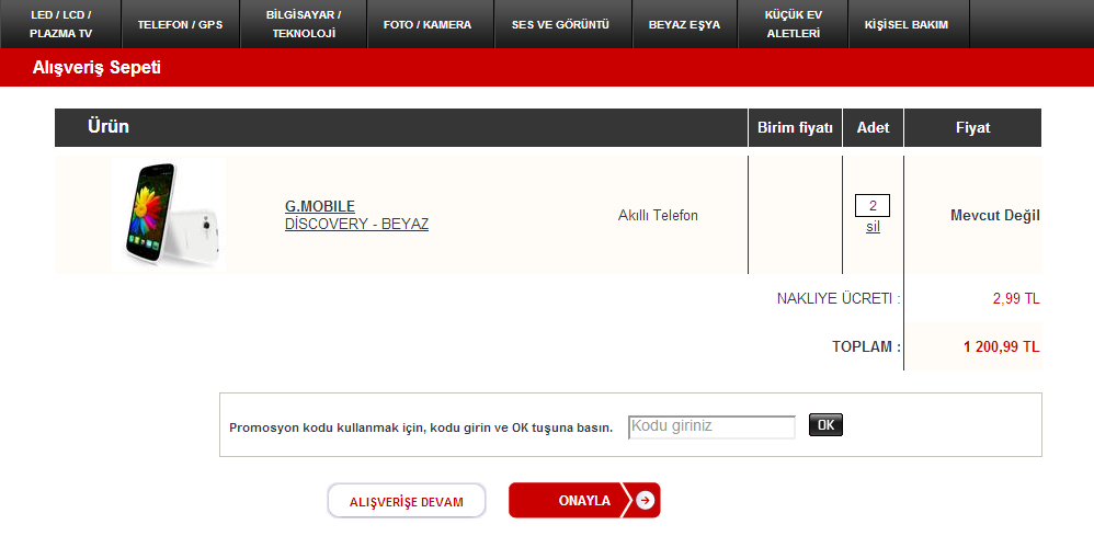  General Mobile Discovery Ankara 5M Migrosta 599 TL