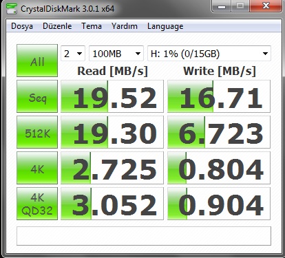  FLASH DISK TEST BAŞLIĞI!!!