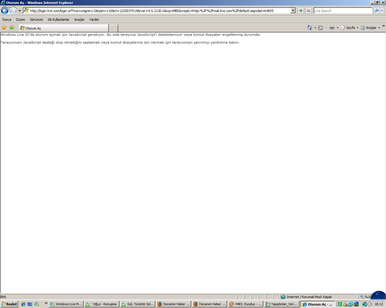  İnternet Explorer ve Hotmail