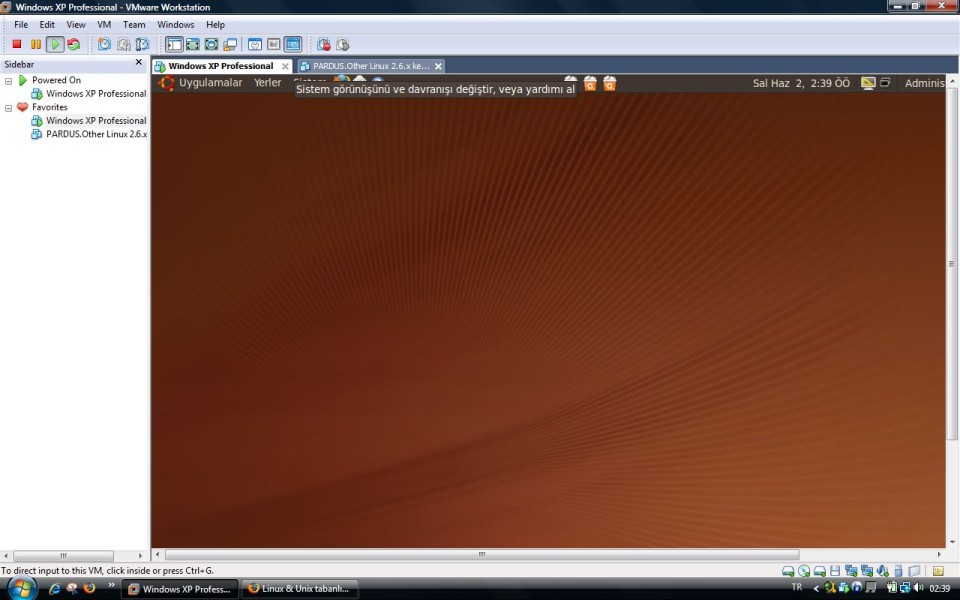  UBUNTU'DA İMLEÇ SORUNU