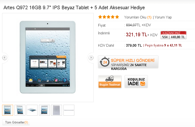  Android Tablet Fırsatları