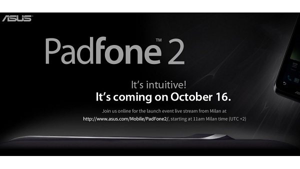 ASUS, Milan'daki PadFone 2 tanıtımını canlı yayınlayacak