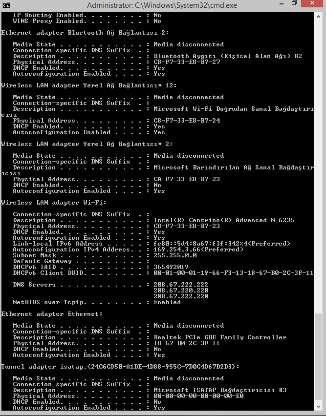  DNS_PROBE_FINISHED_NO_INTERNET HATASI [FORMATA GOTURUYOR BENI]