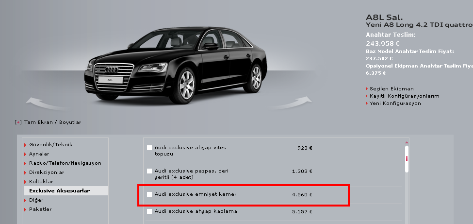  Yeni AUDİ A8 4.2 TDI