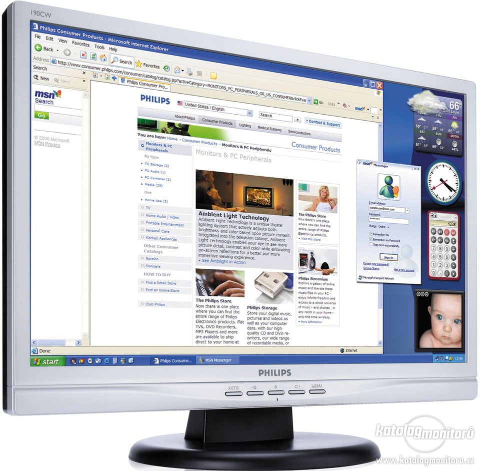  !!!SATILIK!!! PHILIPS 190WV7CS LCD MONİTÖR