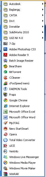  formattan sonra hangi programları yüklüyorsunuz