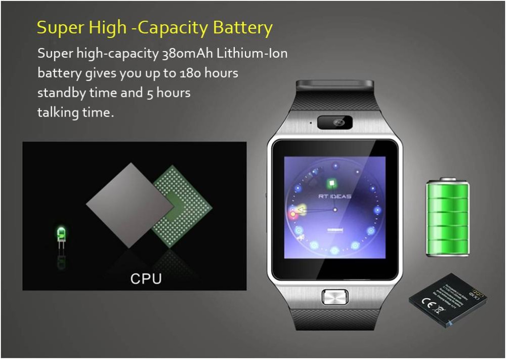  Smart Watch DZ09 Akıllı Saat # Bluetooth + Kamera + SİM Kart Girişli #