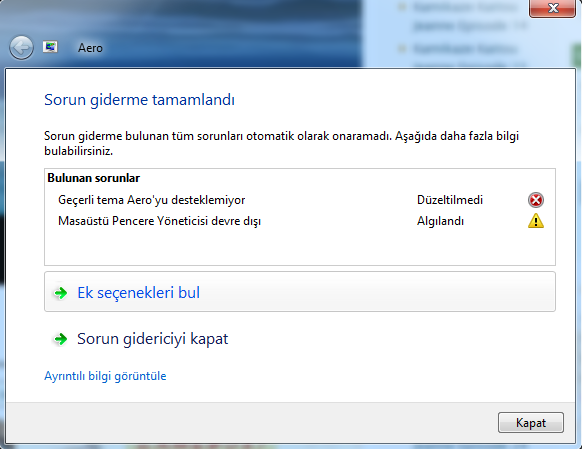  Windows 7 Ultimate Arkaplan-Arayüz Sorunu ??