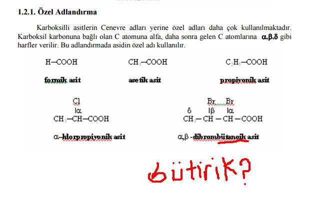  1 Organik Kimya Sorusu