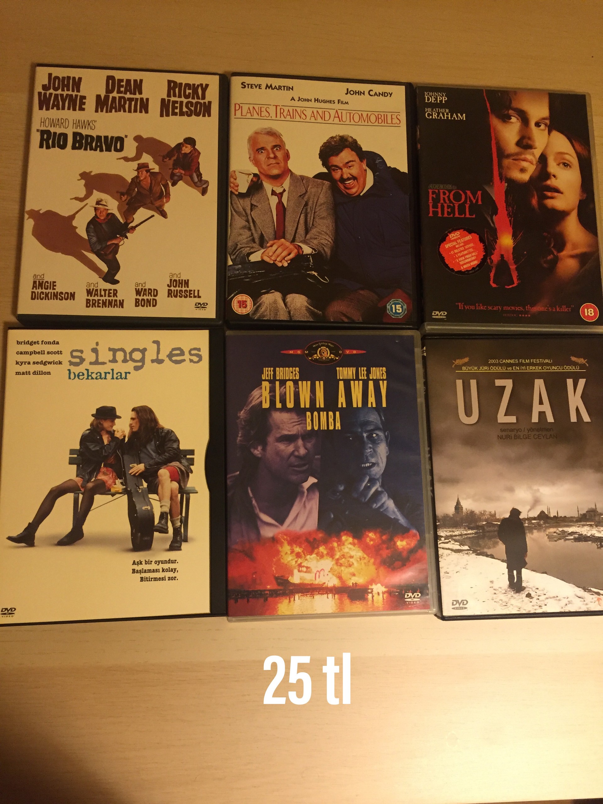 Arşivimden Satılık DVD Filmler Adet 3-8 lira 