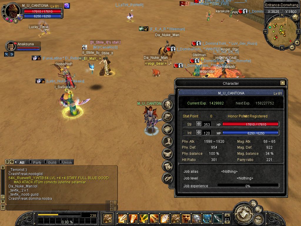  Lv 81 warrior 150 ytL server:eLdorado