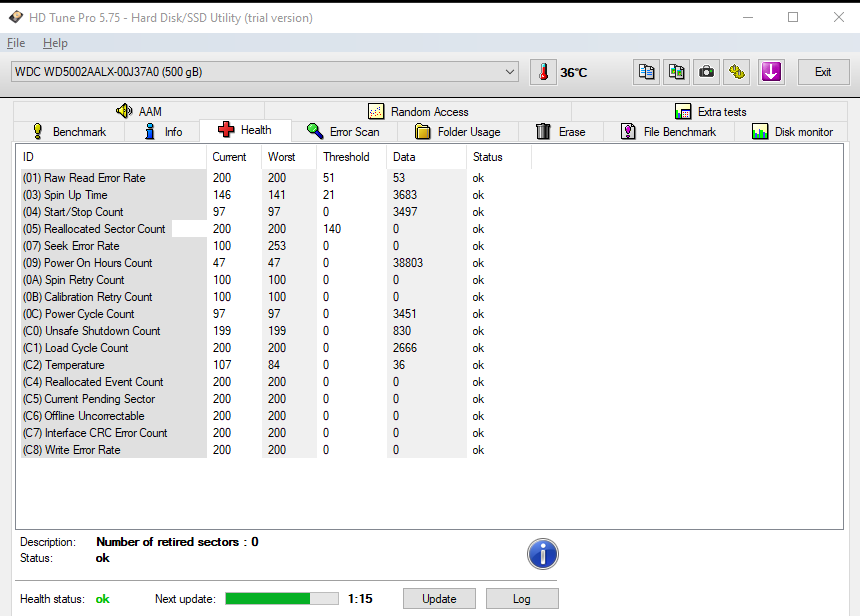 Satılık 500 GB HDD (taş gibi)