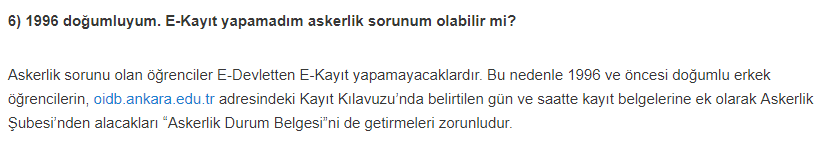 Kayıt ve Askerlik durum belgesi hakkında