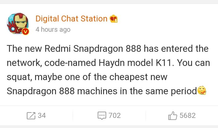 Redmi, Snapdragon 888 işlemcili akıllı telefon çıkarmaya hazırlanıyor
