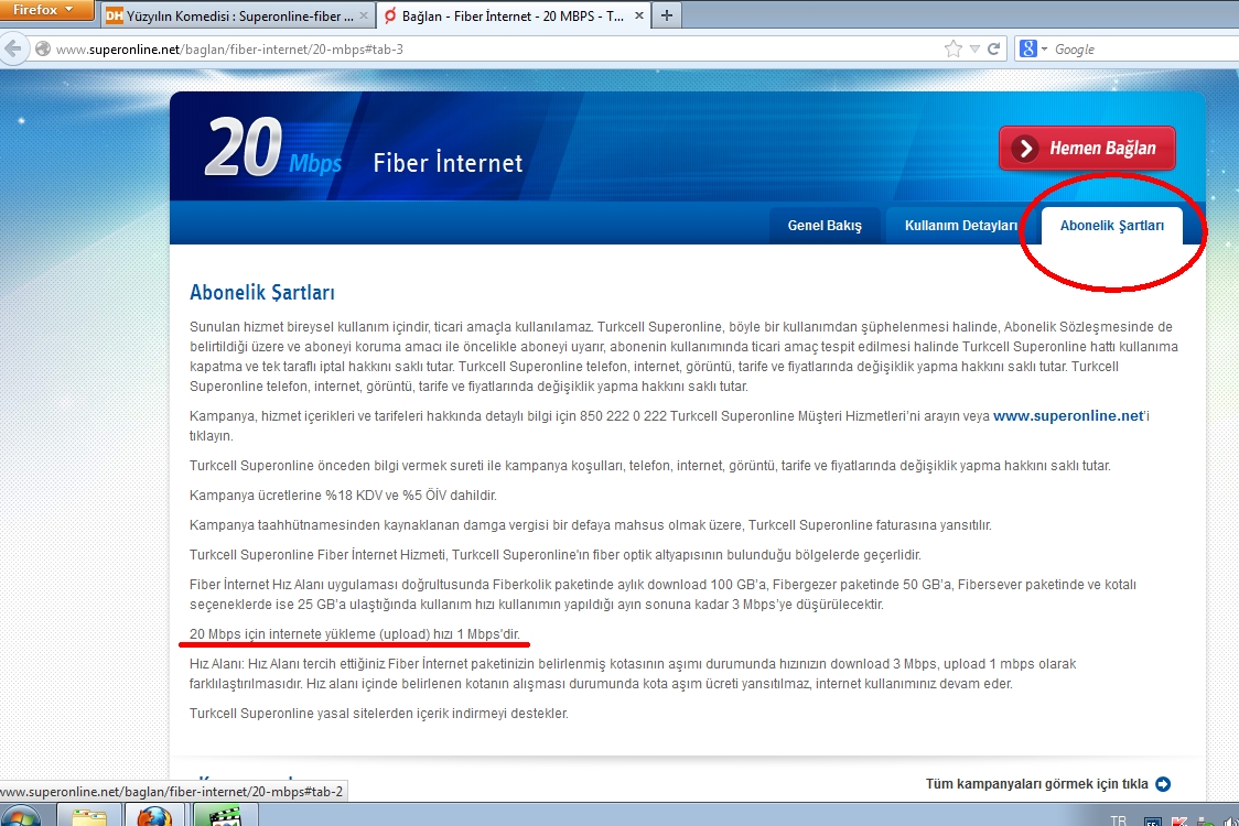  Yüzyılın Komedisi : Superonline-fiber Upload hızı 1 MBps'ye indirildi-düzeltildi upload yine 5mpbs