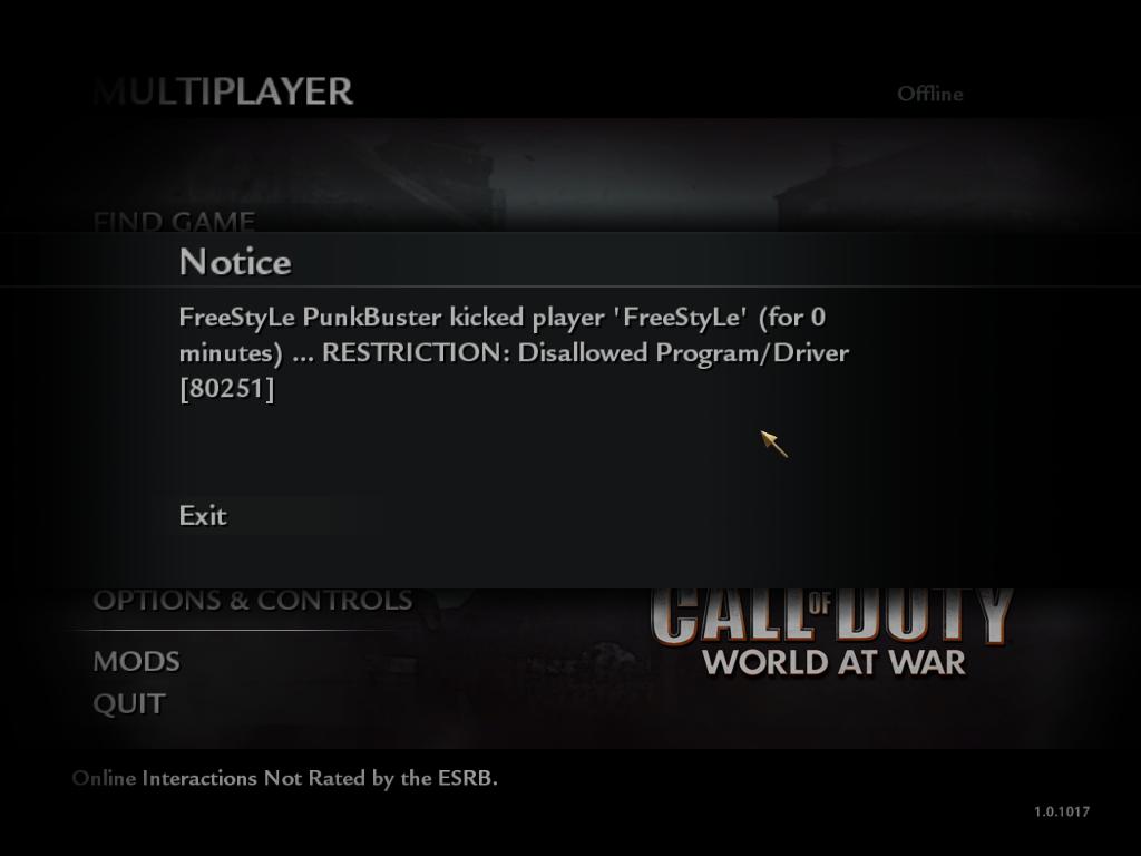  Call of Duty: World at War Multiplayer  ( 1.5 patch )