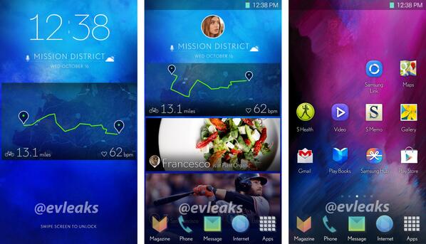  Samsung'un yeni TouchWiz arayüz görseli sızdırıldı