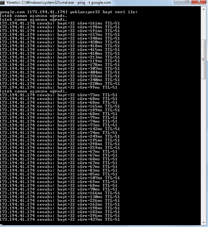  TTnet Ping sorunları yaşayanlar var mı?