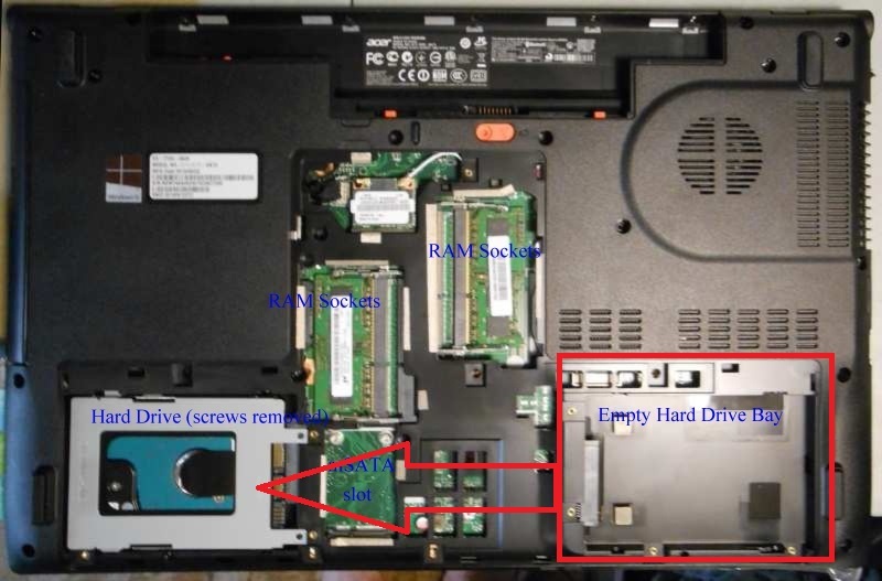  Acer Aspire V3-772G SSD Yuvası?