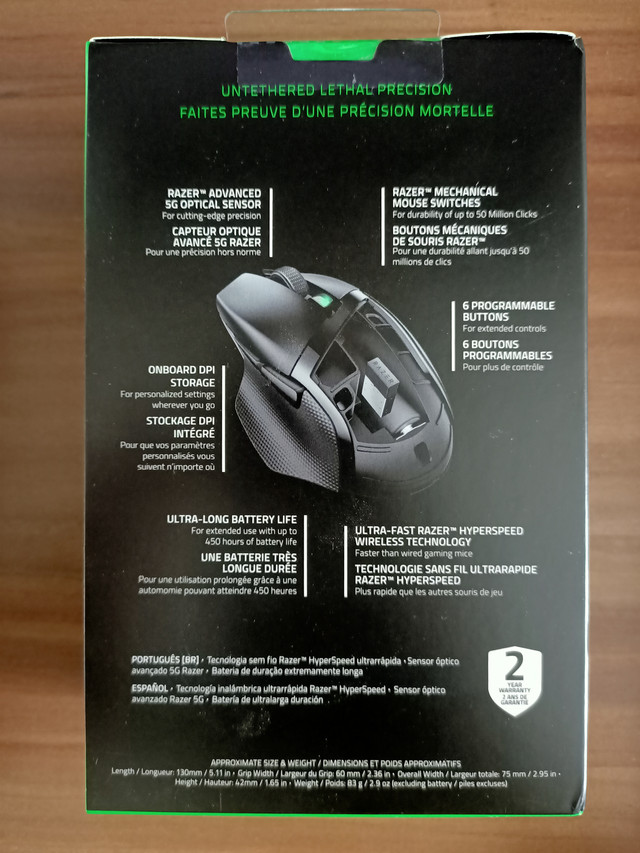 [SATILDI] RAZER Basilisk X HyperSpeed ve RAZER Viper Gaming Mouse (SIFIR)