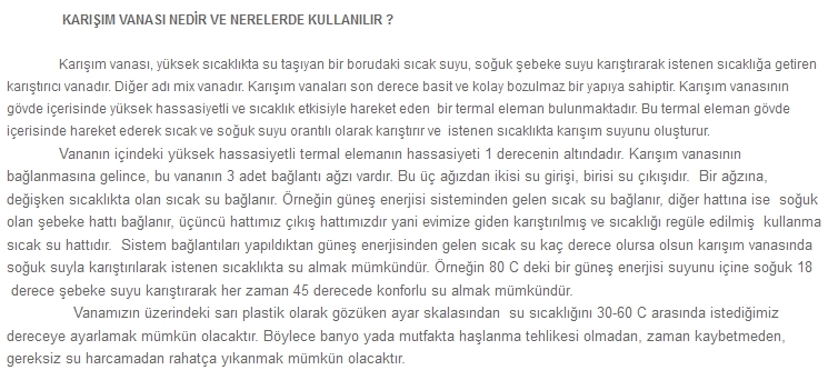 KOMBİ ve TESİSAT ÖNERİ  SAYFASI [ANA KONU]
