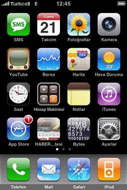  iPhone 2.2 yazılımı çıktı. iPhone artık gerçekten Türkçe...