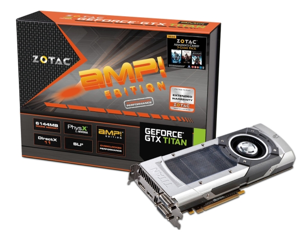Zotac hız aşırtmalı GeForce GTX Titan AMP! ekran kartını tanıttı