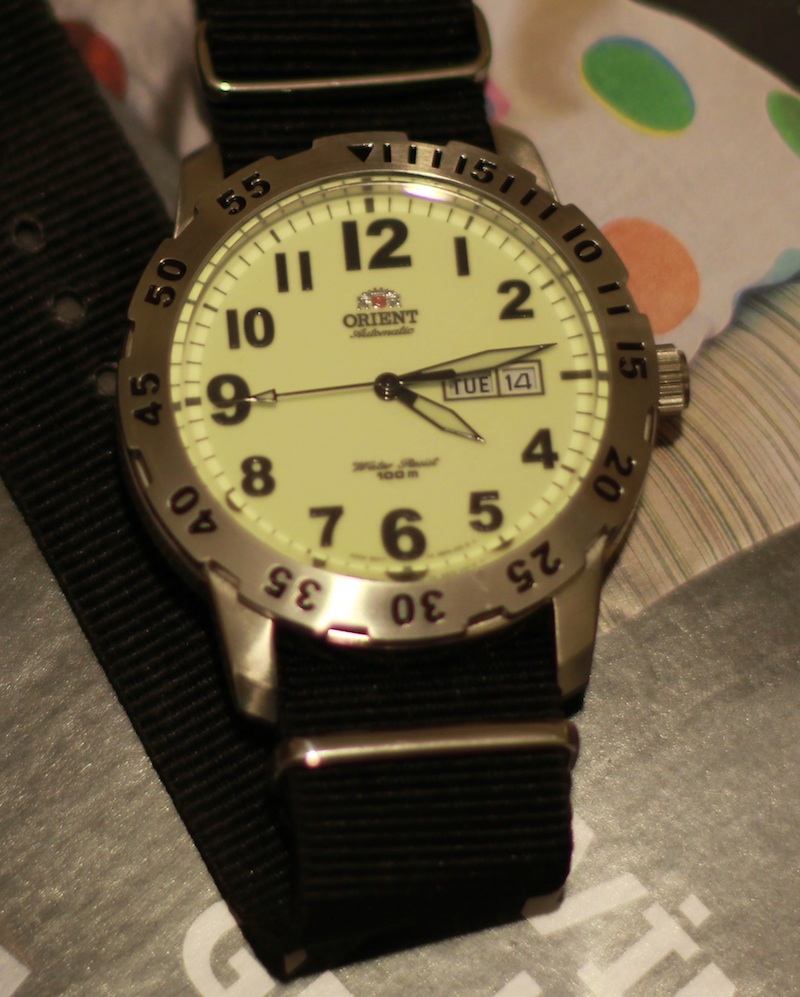  Satılık Orient otomatik EM7A002R, Aviator, full luminova(fosfor) kadran