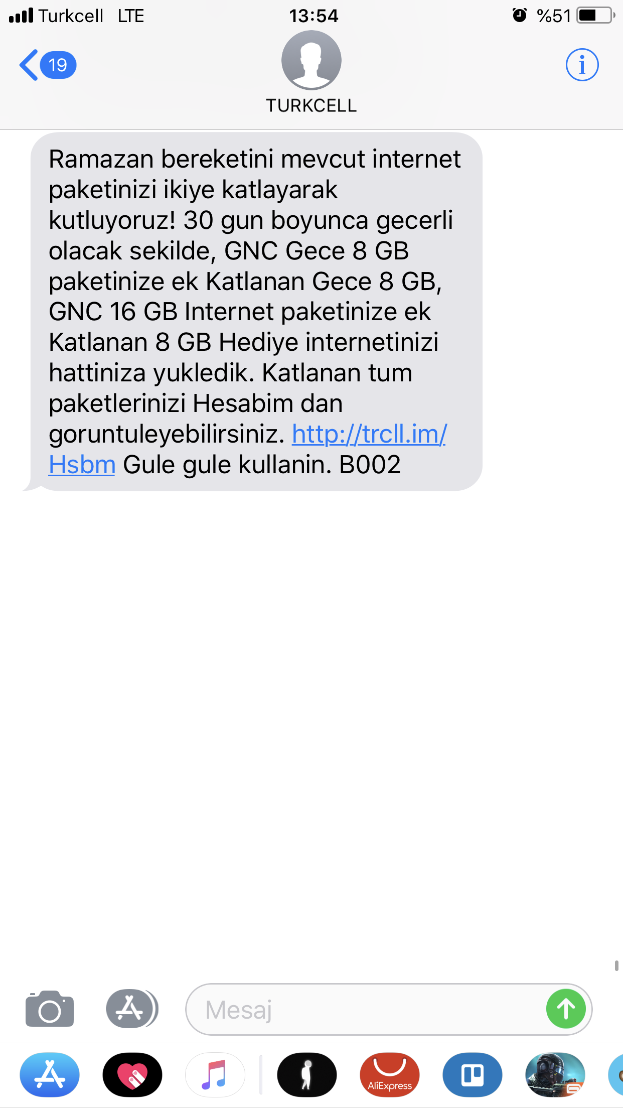 4.5G Ramazan Kampanyası(yeni kampanya)