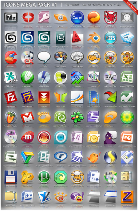  Simgeler, Pngler, Fare İşaretçileri (Icons, Pngs, Cursors)