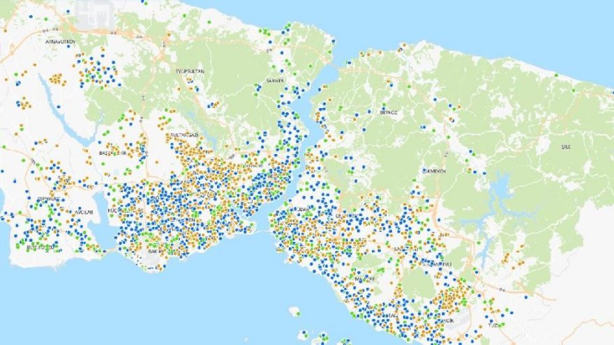 İBB Deprem Toplanma Alanlarını Haritada Açıkladı