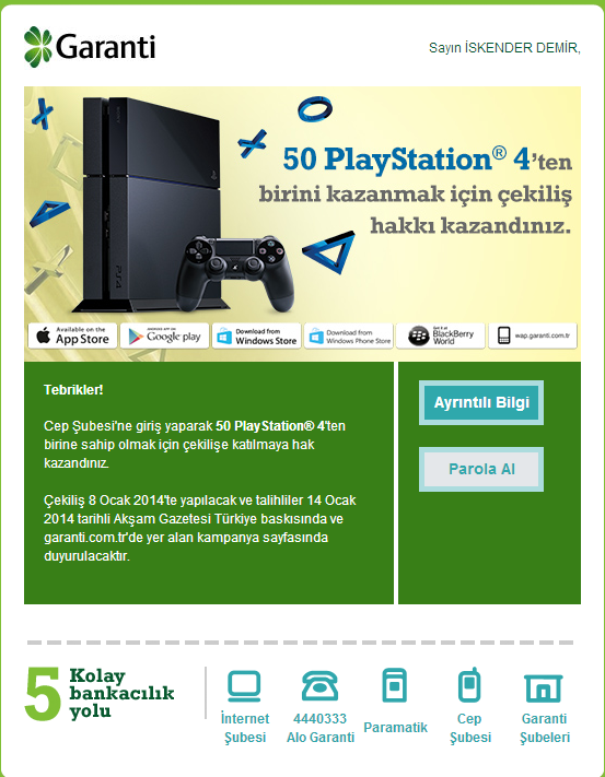  Arçelik ve Bekodan Ps4 alanlar