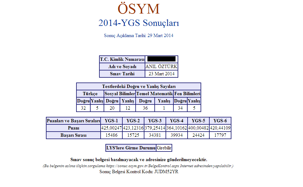 Ygs 2014 Sinav Sonuclari Ana Konu Sonuclar Aciklandi Donanimhaber Forum Sayfa 106