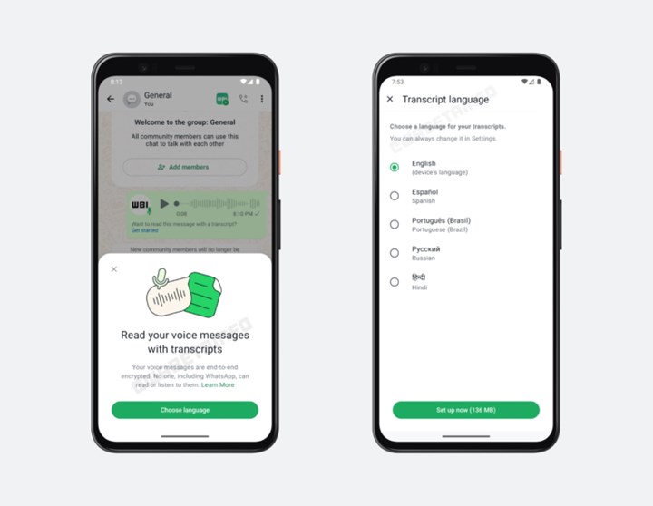 WhatsApp'ın sesli mesajları yazıya dökme özelliği Android'e geliyor