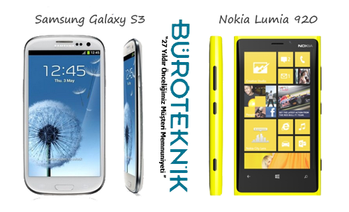  Büroteknik.com | Samsung Galaxy S3 - Nokia Lumia 920 Karşılaştırma