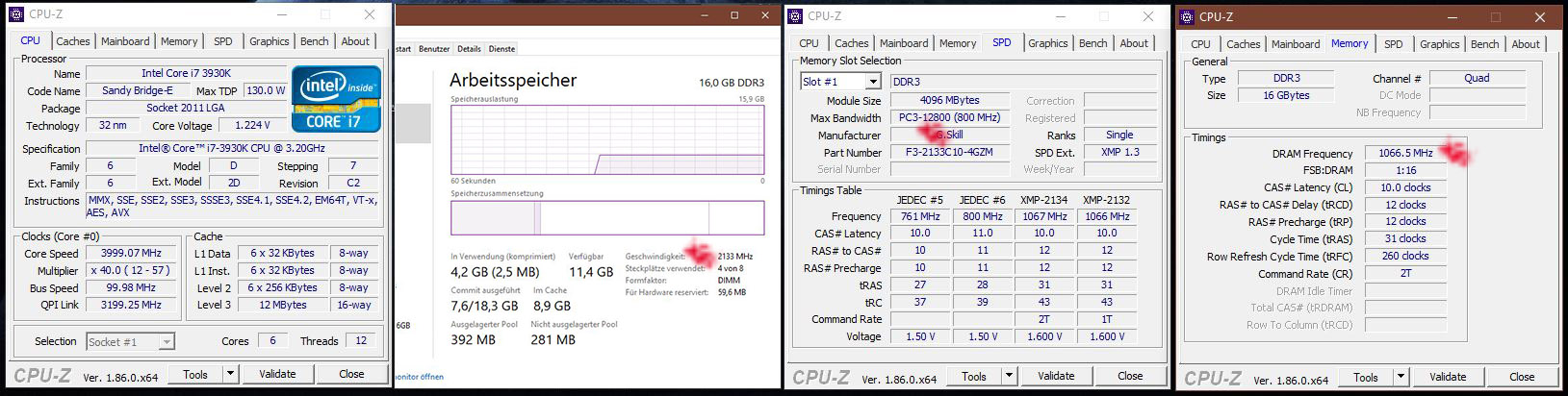 Ram hızları ve Gb toplama sıralaması hakkında 