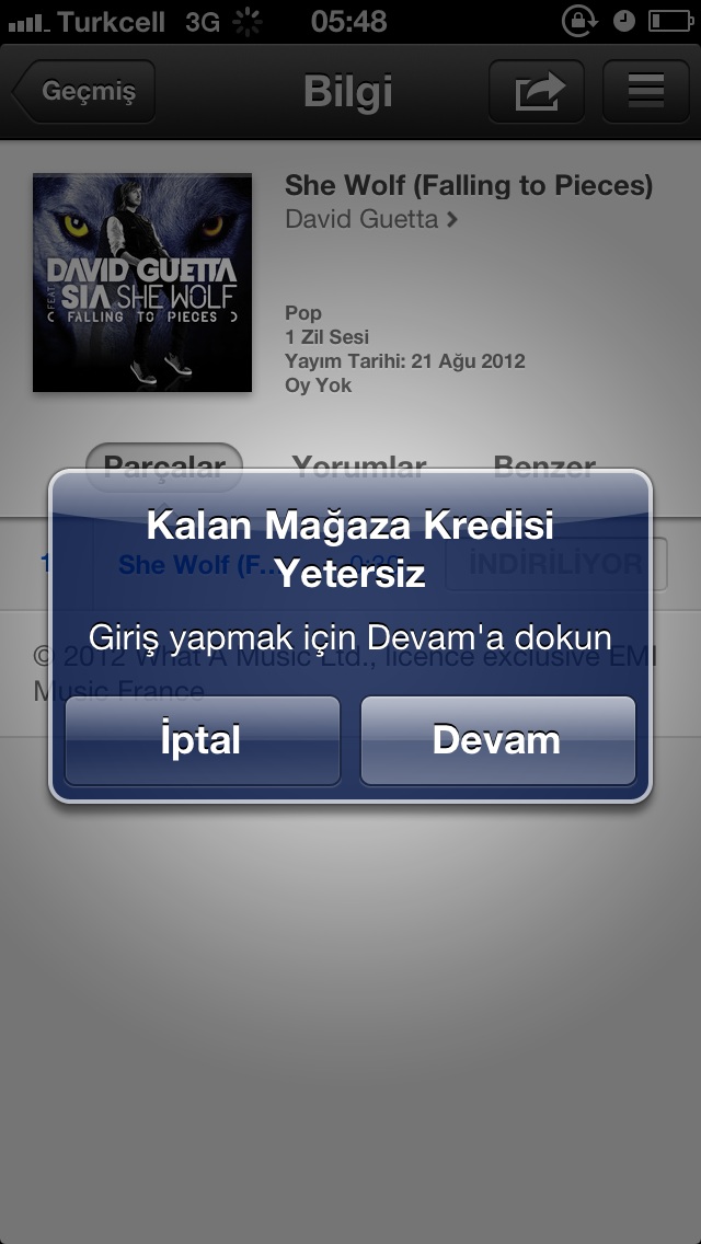  itunes zil sesi indirme sorunu