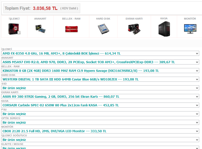  Max. 3000TL sistem tavsiyesi (ACİL)