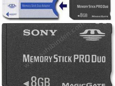  Sony 8 GB MS Pro Duo *SIFIR-UCUZ-HEDİYELİ*