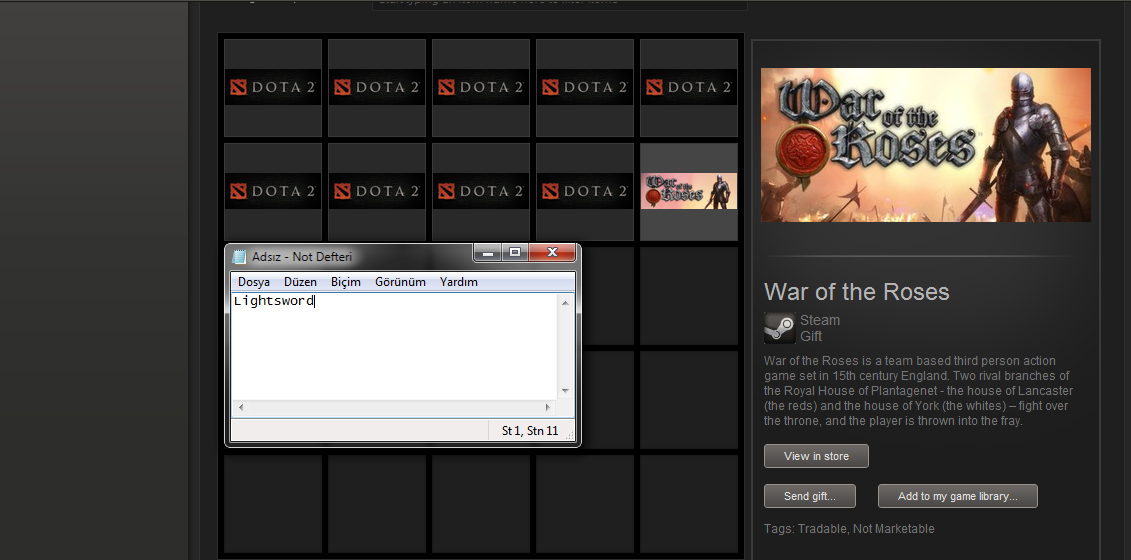  Satılık War Of The Roses 20TL Paypal ile Ödeme