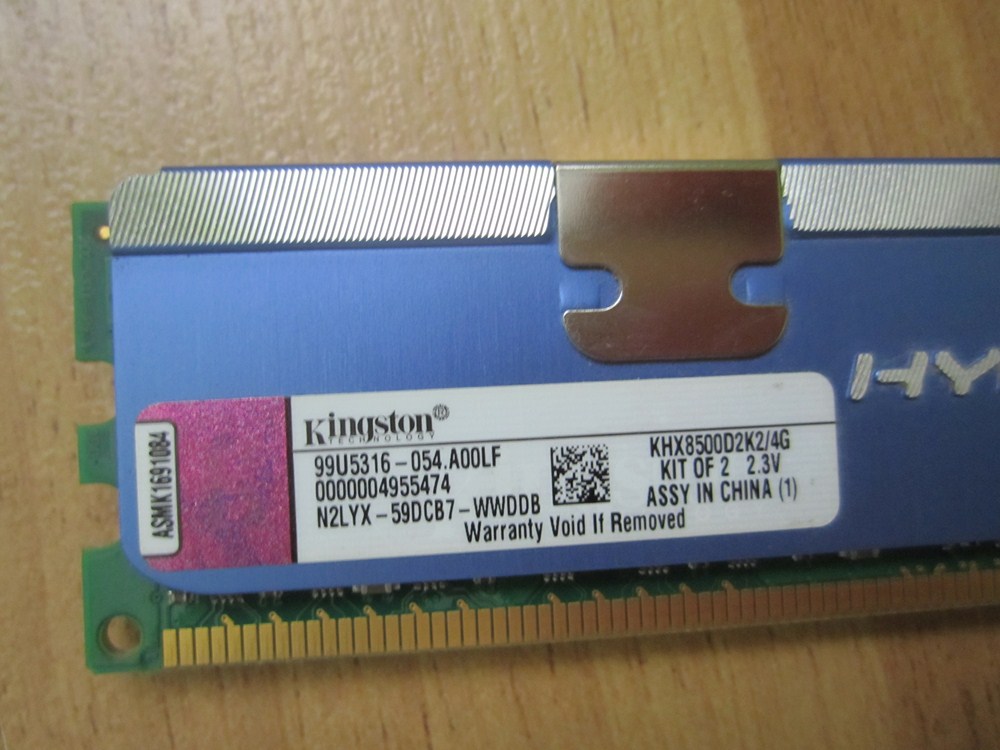  Kingston Hyper-X DDR2 1066 Mhz 2X2 GB