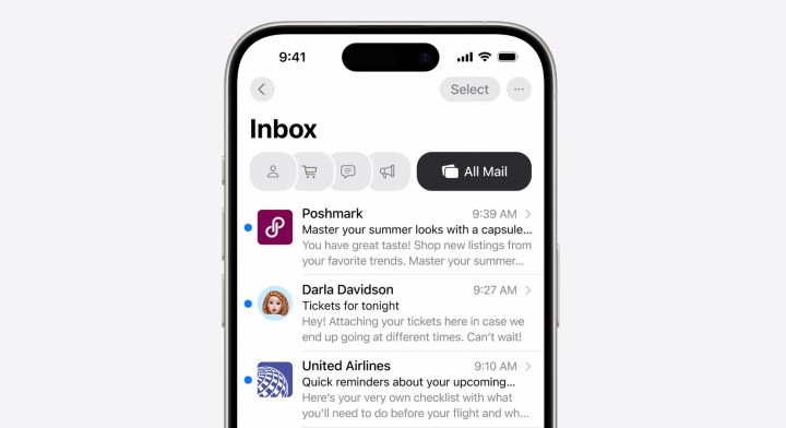 iOS 18 ile Mail uygulamasına gelecek yeni özellikler