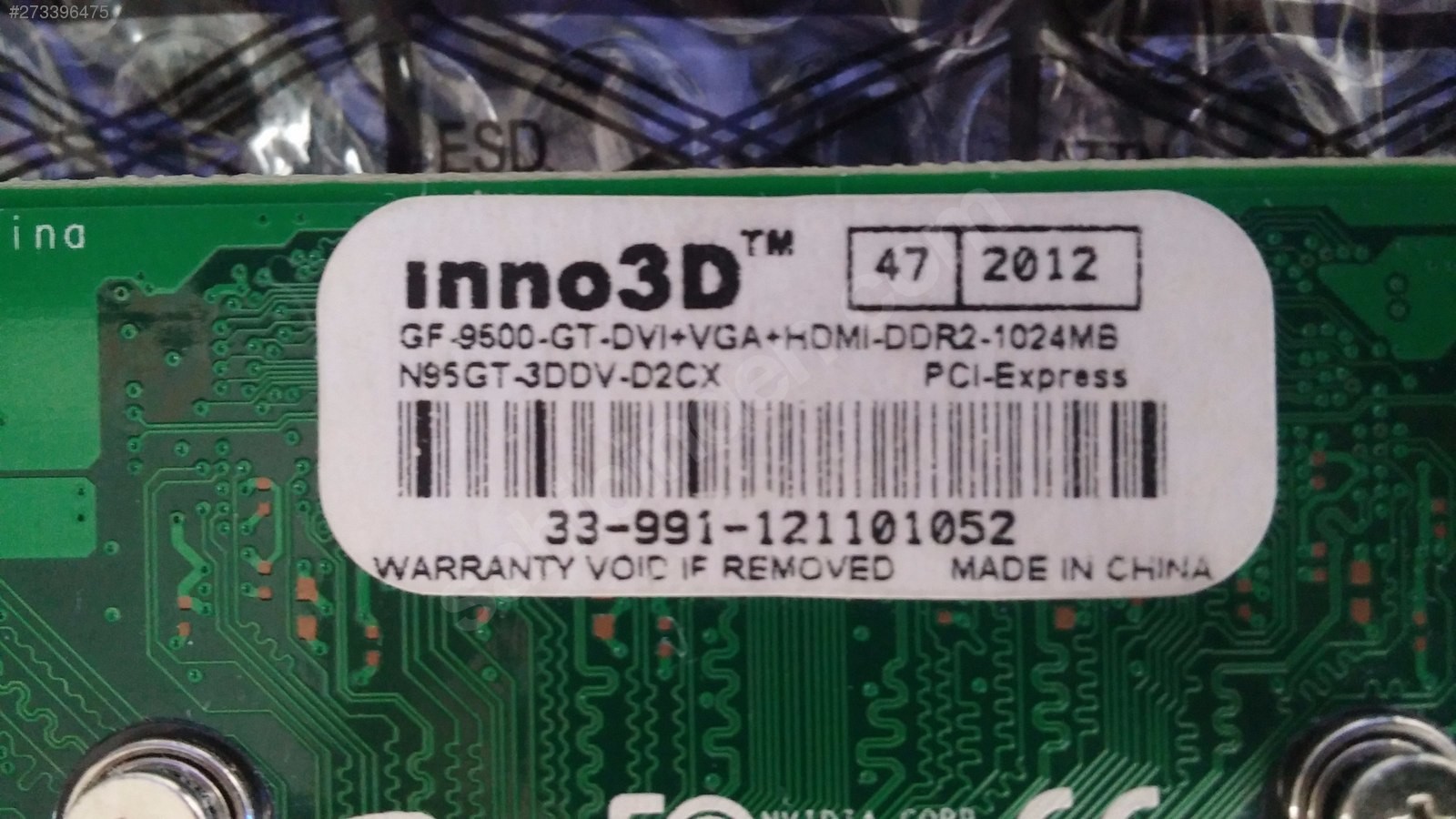  SATILIK TERTEMİZ NVIDIA GEFORCE 9500 GT