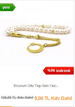  Erzurum Oltu Taşı İsim Yazılı Özel Gümüş Dizayn Tesbih