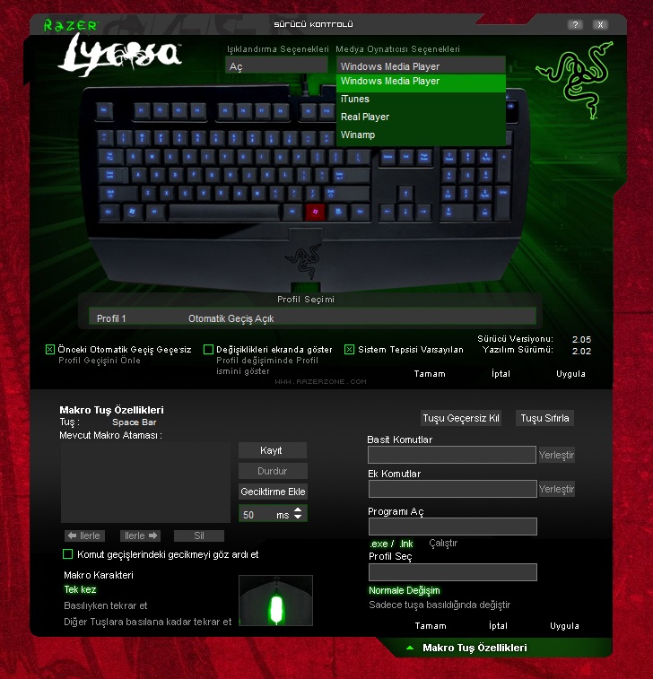 Razer Lycosa Gaming Keyboard TR Kullanıcı İncelemesi